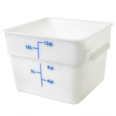 Thunder Group PLSFT012PP Polypropylene Square Food Storage Container 11.4Ltr