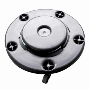 Thunder Group Black 5 Caster Waste Bin Dolly