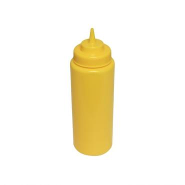 Thunder Group PLTHSB032YW Yellow Pack of 6 Wide Mouth Squeeze Bottles 945ml