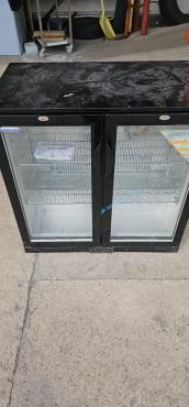 RET49939 - Cater-Cool CK0501LED Commercial Double Hinged Door Bottle Cooler With LED Lighting. 900mm.