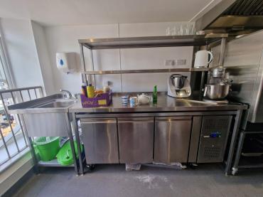 RET51304 - Polar G597 U-Series Triple Door Counter Fridge 417Ltr