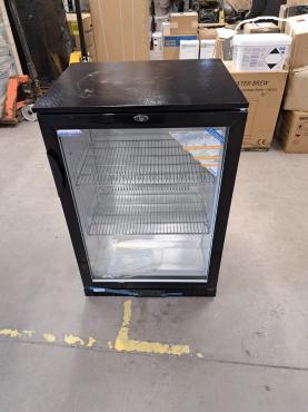 RET51392 - Cater-Cool CK0500LED Single Door Black Bottle Cooler With LED Lighting - 900mm.