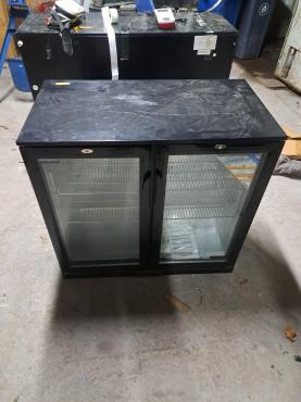 RET51458 - Cater-Cool CK8501LED Commercial Double Hinged Door Bottle Cooler With LED Lighting - 850mm High