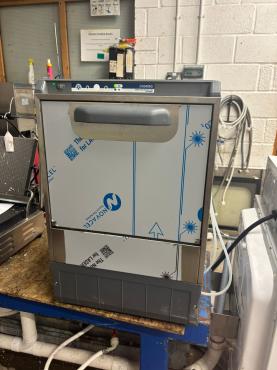 RET51892 - Cater-Wash CK0400G Commercial 400mm Glasswasher - With Gravity Waste & Detergent Pump