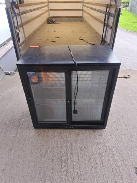 RET51496 - Cater-Cool CK0502LED Double Sliding Door Bottle Cooler With LED Lighting. 900mm.
