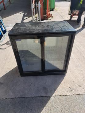 RET51597 - Cater-Cool CK0502LED Double Sliding Door Bottle Cooler With LED Lighting. 900mm.
