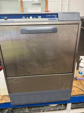 RET51598 - Cater-Wash CK0500G Commercial 500mm Glasswasher - With Gravity Waste & Detergent Pump