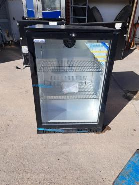 RET53018 - Cater-Cool CK0500LED Single Door Black Bottle Cooler With LED Lighting - 900mm.