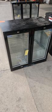 RET51657 - Cater-Cool CK0501LED Commercial Double Hinged Door Bottle Cooler With LED Lighting. 900mm.