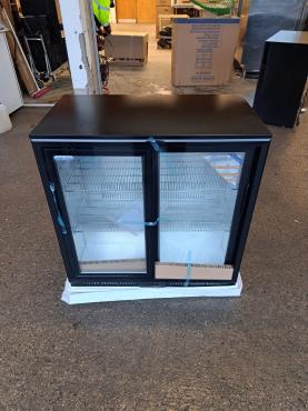 RET52042 - Cater-Cool CK0502LED Double Sliding Door Bottle Cooler With LED Lighting. 900mm