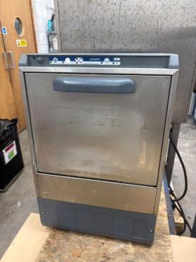 RET52209 - Cater-Wash CK0400P Commercial 400mm Glasswasher - With Drain Pump & Detergent Pump