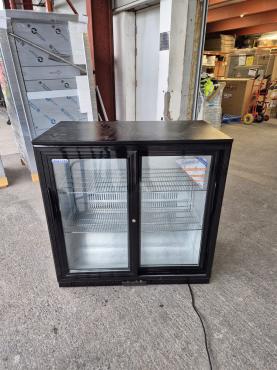 RET52994 - Cater-Cool CK0502LED Double Sliding Door Bottle Cooler With LED Lighting. 900mm