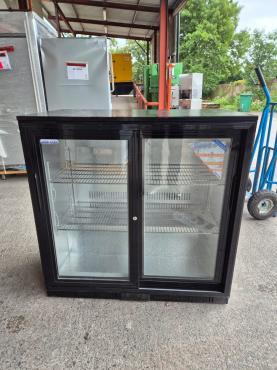 RET52642 - Cater-Cool CK0502LED Double Sliding Door Bottle Cooler With LED Lighting. 900mm