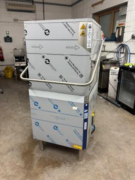 RET53263 - Cater-Wash CK2555AA DLUX Commercial Passthrough Dishwasher - 80 Racks/Hour - Drain Pump