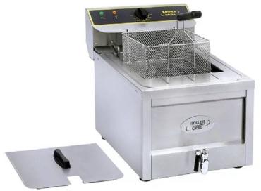 Roller Grill RFE12 Single Electric Countertop Modular Fryer + Drain Tap - 12 Litres