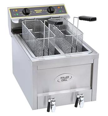 Roller Grill RFE8D Twin Tank Twin Basket Electric Counter-top Fryer