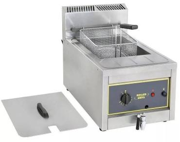 Roller Grill RFG12 Single LPG Gas Countertop Modular Fryer - Drain Tap - 12 Litre