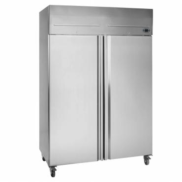 Tefcold RK1010 - Double Door Refrigerator - Stainless Steel