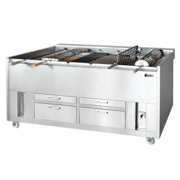 Grelhaco ROC1-062 Robata Charcoal Chargrill With 6 Rotating Spits