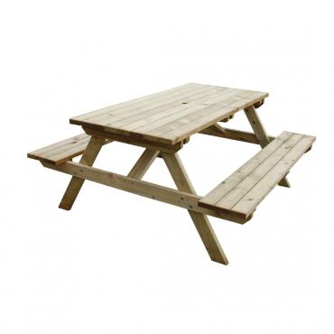 Rowlinson Wooden Picnic Bench 5ft - 1500(L)mm 