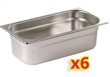 Gastronorm container kit 6 x 1/4GN S413