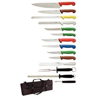 Hygiplas 15 Piece Knife Setwith Carry Case - S454 