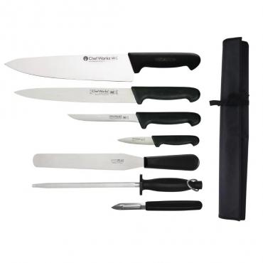 ChefWorks S462 7 Piece Knife Set & Wallet 