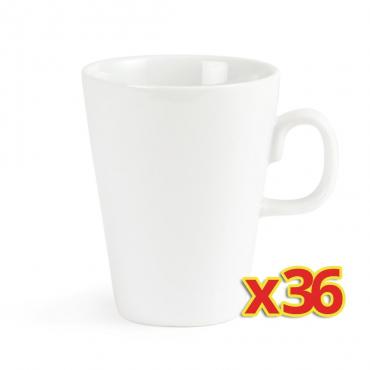 S563 Olympia whiteware latte mug-340ml/10oz- (box of 36)
