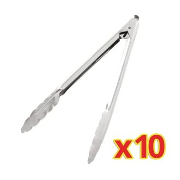 Vogue S633 Bulk Buy Catering Tongs 10 (Pack of 10)