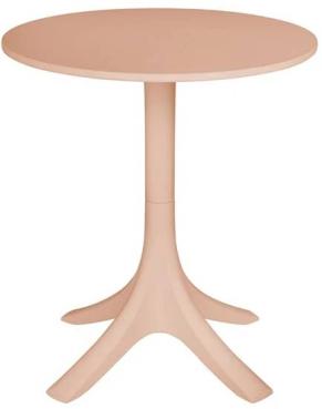 Bolero SA830 Mila 600mm Round Café Table - Nude Pink