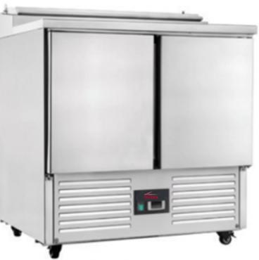 Valera HVSALPT2 Refrigerated 2 Door Saladette Prep Counter