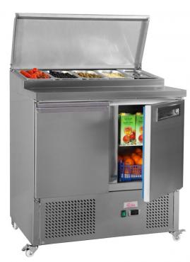 Valera HVSALPT3 Refrigerated 3 Door Saladette Prep Counter