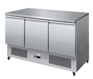 Valera HVSALSS3 Refrigerated Prep Counter 3 Door Saladette