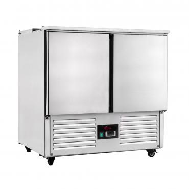 Valera HVSALST2 Refrigerated 2 Door Saladette Prep Counter 