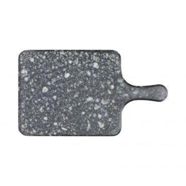 Thunder Group SB608N Melamine Serving Board With Handle (Faux Marble - Onyx)