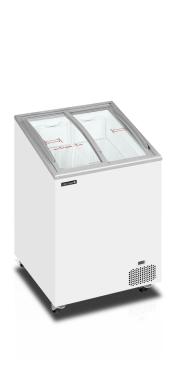 Tefcold IC100SCEB Commercial Sliding Curved & Angled Lid Chest Freezer - 100 Litre