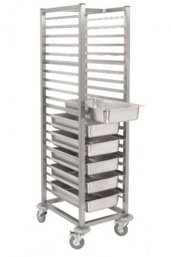 Parry Stainless Steel Gastronorm Tray Trolley