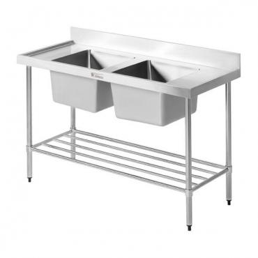 Simply Stainless 600mm Deep Double Bowl Sink