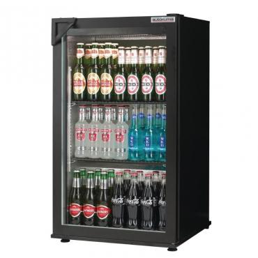 Autonumis RNC00001 Popular Black Single Door Hinged Bottle Cooler 