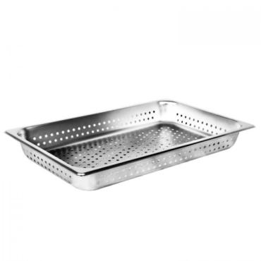 SLPA8002PF - Perforated Stainless Steel Gastronorm Pan GN 1/1 65mm Deep