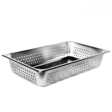SLPA8004PF - Perforated Stainless Steel Gastronorm Pan GN 1/1 100mm Deep
