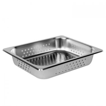 SLPA8122PF - Perforated Stainless Steel Gastronorm Pan GN 1/2 65mm Deep