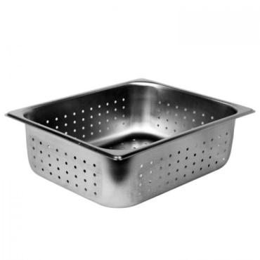 SLPA8124PF - Perforated Stainless Steel Gastronorm Pan GN 1/2 100mm Deep