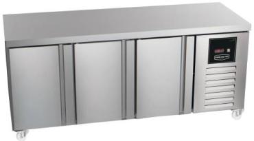 Sterling Pro Green SNI-6-200-30-NS 3 Door Freezer Counter Plain Top