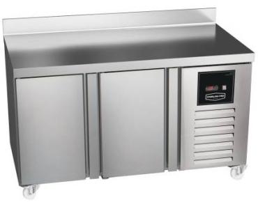 Sterling Pro Green SNI-7-135-20-SB 2 Door Counter Freezer with 100mm Splashback, 290 Litres