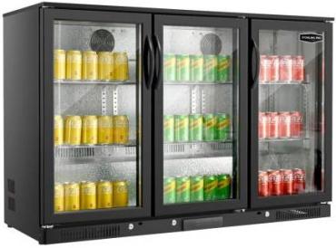 Sterling Pro Green SP3HC-BH Hinged Triple Door Bottle Cooler, 274 x 330ml Bottles