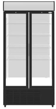 Sterling Pro Green SPD20HG Upright Hinged Double Door Display Chiller, 832 Litres