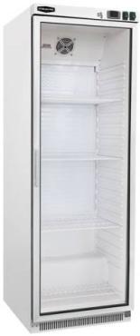Sterling Pro Cobus SPF400G Single Door White Glass Door Upright Freezer, 360 Litres