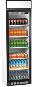 Sterling Pro Green SPG390C Upright Single Door Display Chiller with Canopy, 373 Litres