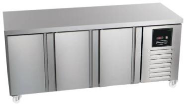 Sterling Pro Green SPI-6-200-30-NS Stainless Steel 3 Door Fridge Counter, 600mm Deep